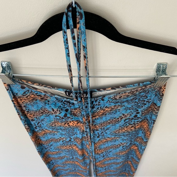 I.Am.Gia Paisley Halo Pants in Blue Cheetah size Small - Picture 10 of 11